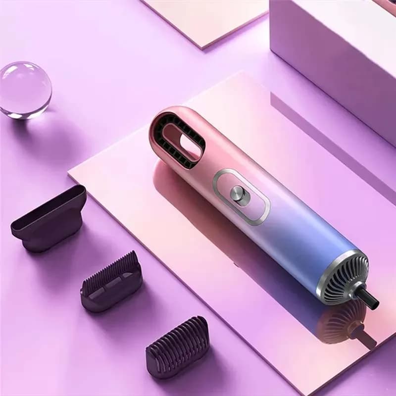 Aurora Negative Ion Hair Dryer & Hot Air Comb Portable 3 Gear Adjustable Styler for Curling Straightening Hair Styling Tool