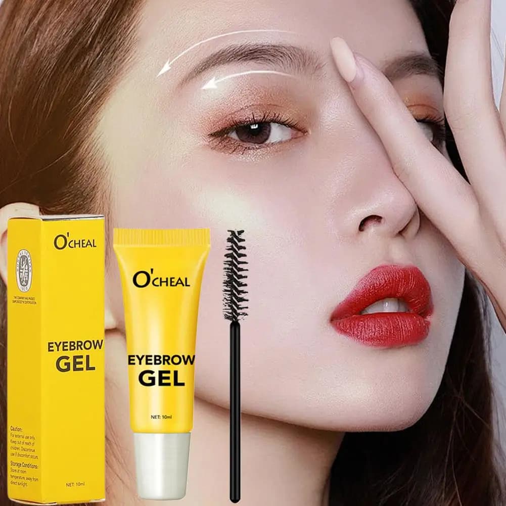 Mascara Trasparente per Sopracciglia, Gel Modellante Forte e Impermeabile, Colla per Sopracciglia Resistente alle Sbavature per un Look Naturale