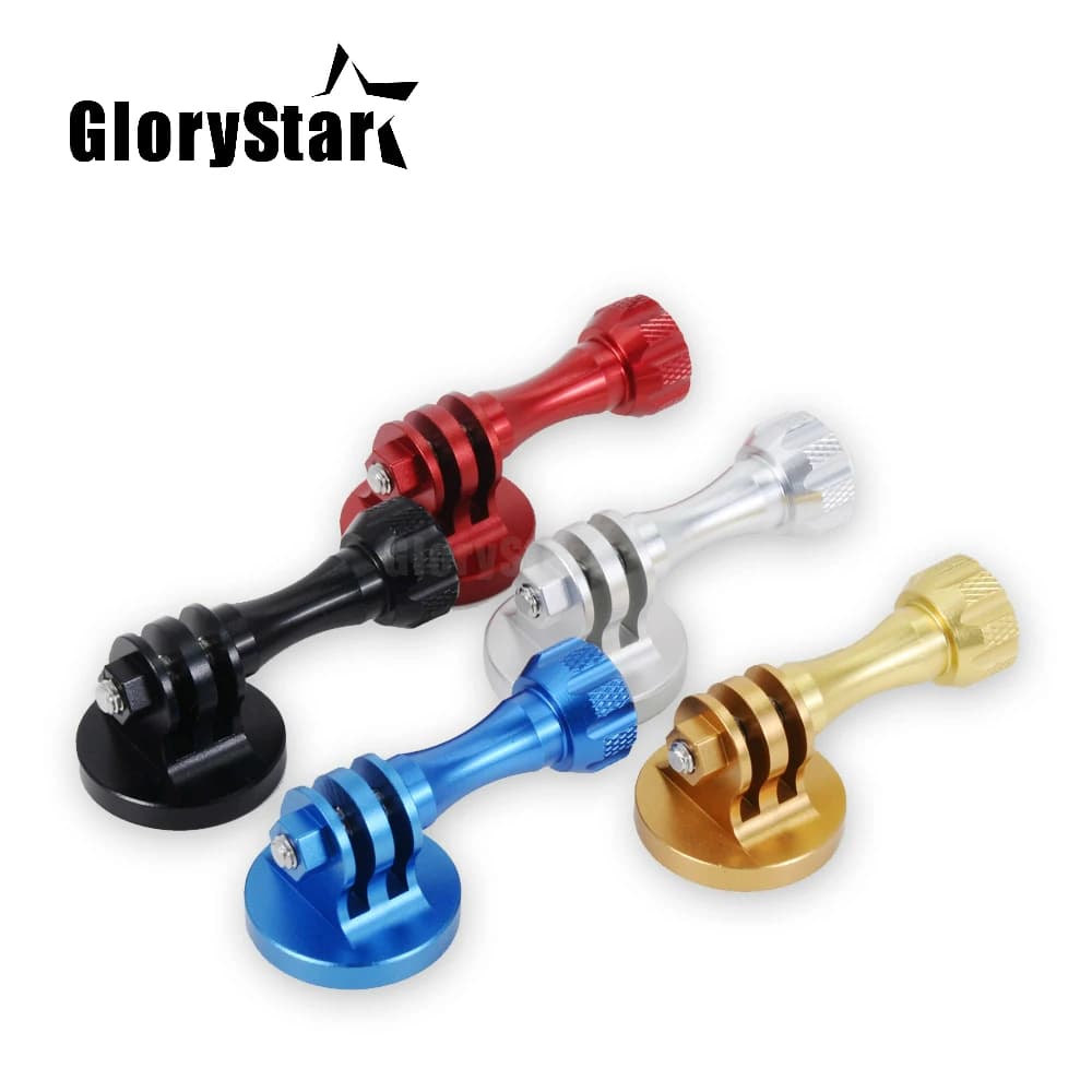 Adapter for mounting on tripods with CNC aluminium head screw for Gopro Hero 10 8 7 6 5 4 + Sj4000 Sj5000 Sj7000 Xiaomi Yi Action Camera