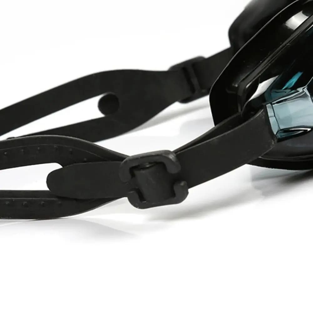 Adjustable Head Strap Swimming Goggles Soft Silicone Eye Seal HD Clear Lens Waterproof Swim Eyewear Wide Underwater Vision