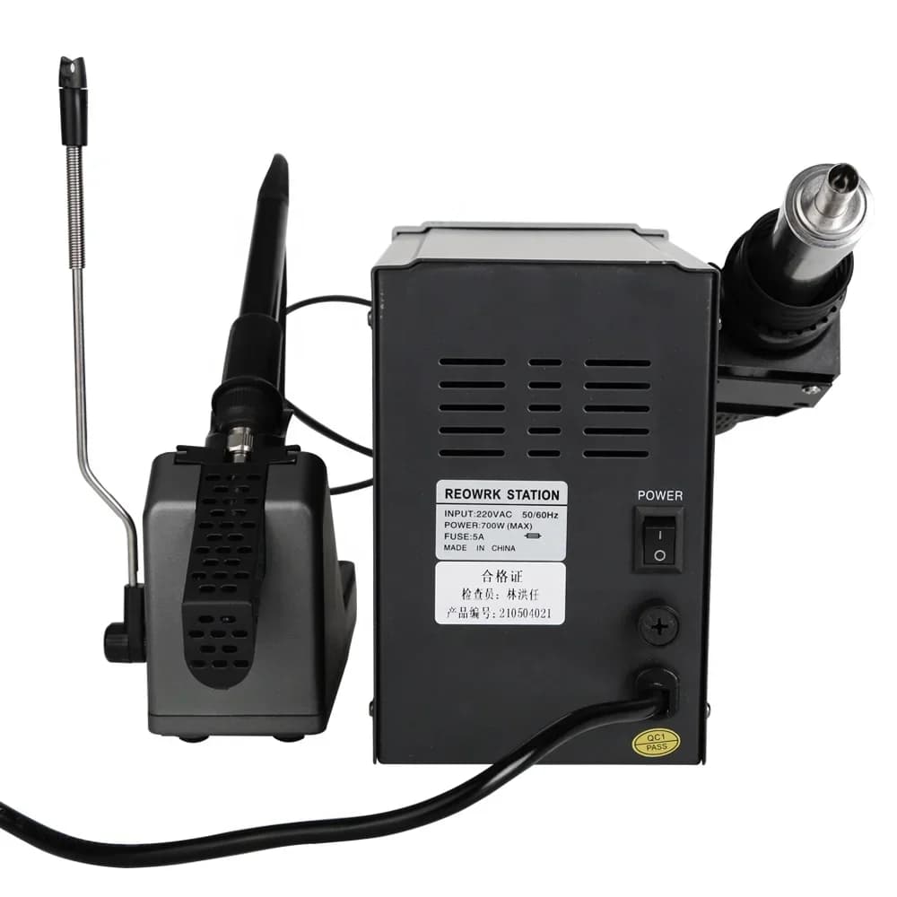 l # Per SUGON 8596D 2 in 1 Pistola di Calore Saldatore Elettrico Display Digitale 110 V/220 V SMD Bga Stazione di Rilavorazione di Saldatura Ad Aria Calda