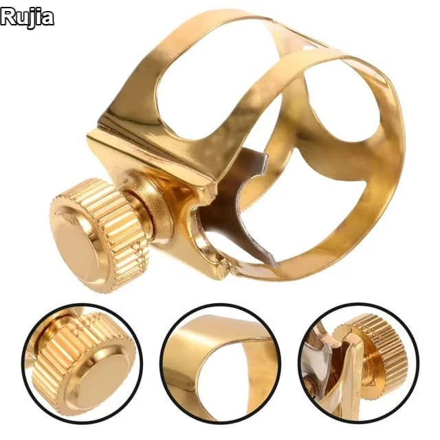 Saxophone metal mouthpiece clip, E-flat alto clip, B-flat tenor and soprano metal universal clip for saxophone