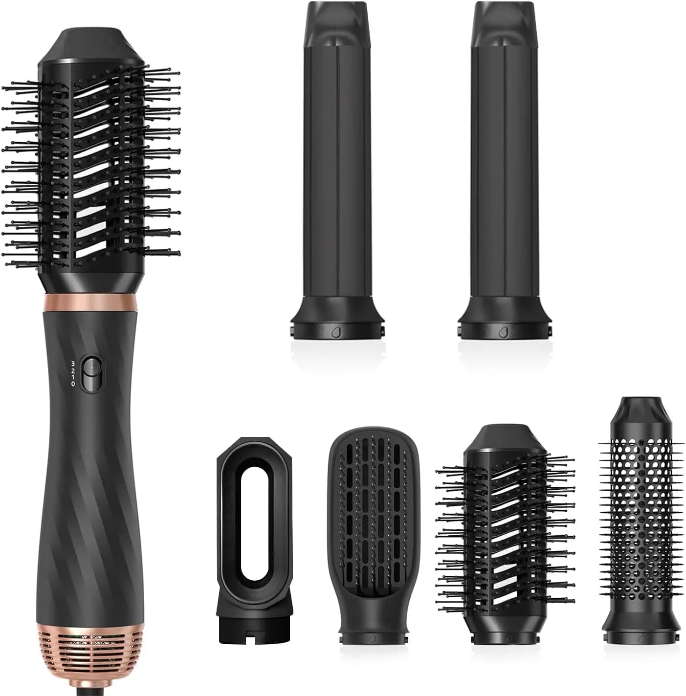 Hair plate 5 in 1, volumeter, um step, hot air brush, curling iron, hairdryer