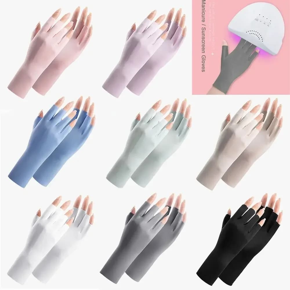 Guanti per protezione solare Guanti per nail art Guanti di protezione UV Protezione per strumento lampada UV a LED in gel per nail art