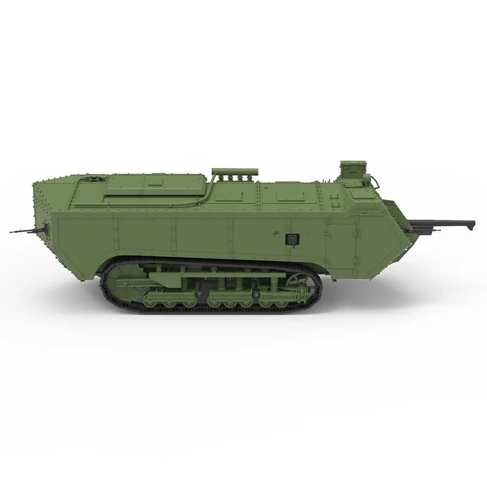 1/220 1/160 1/87 MRY-SFW SS371 Kit Modellino Ferroviario Militare Carro Armato Medio Francese Char d'assaut "Saint-Chamond"