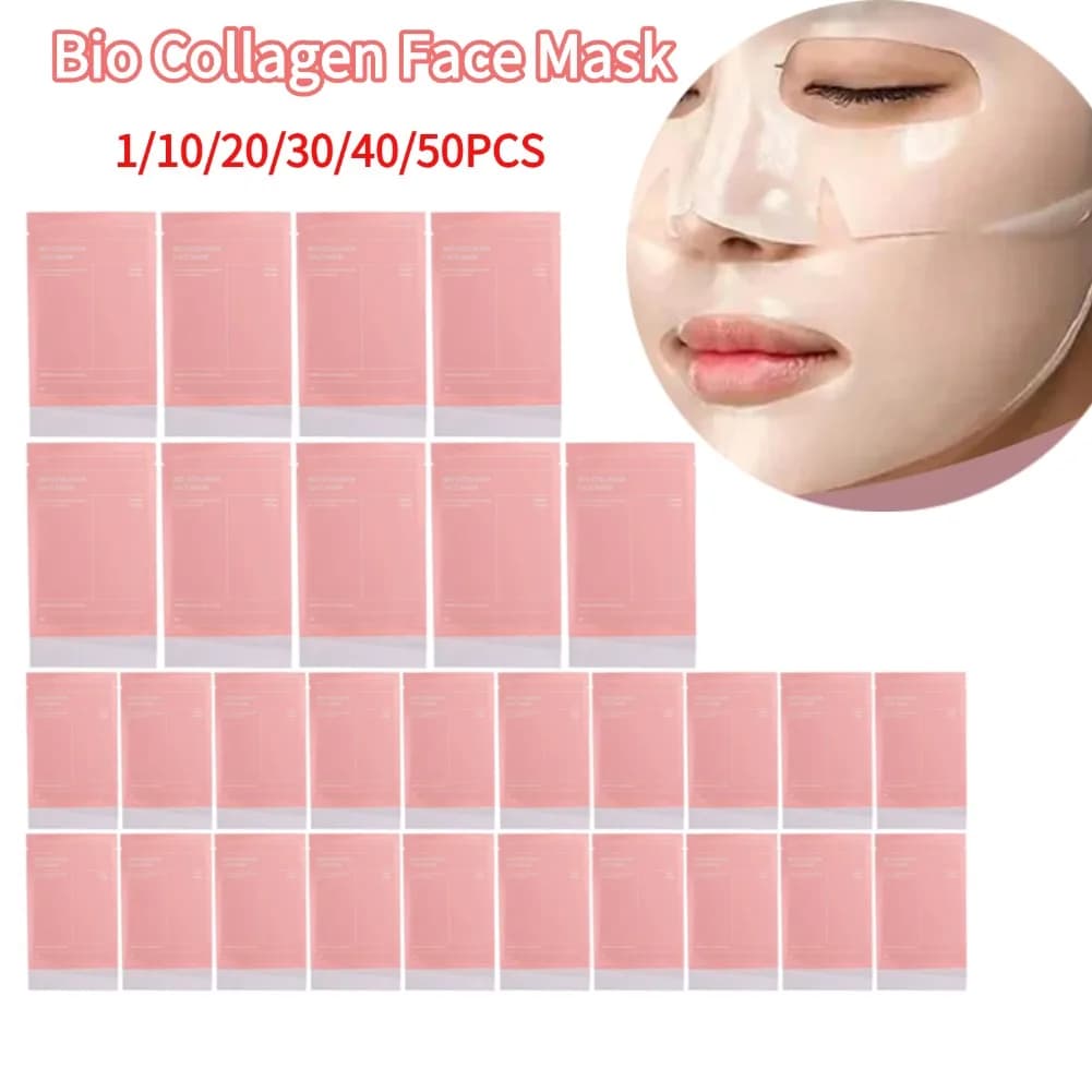 Bio Collagen face mask Reduces pores Mask for deep moisturizing night Moisturizing Refreshing for facial skin Care Hydrogel mask for collagen