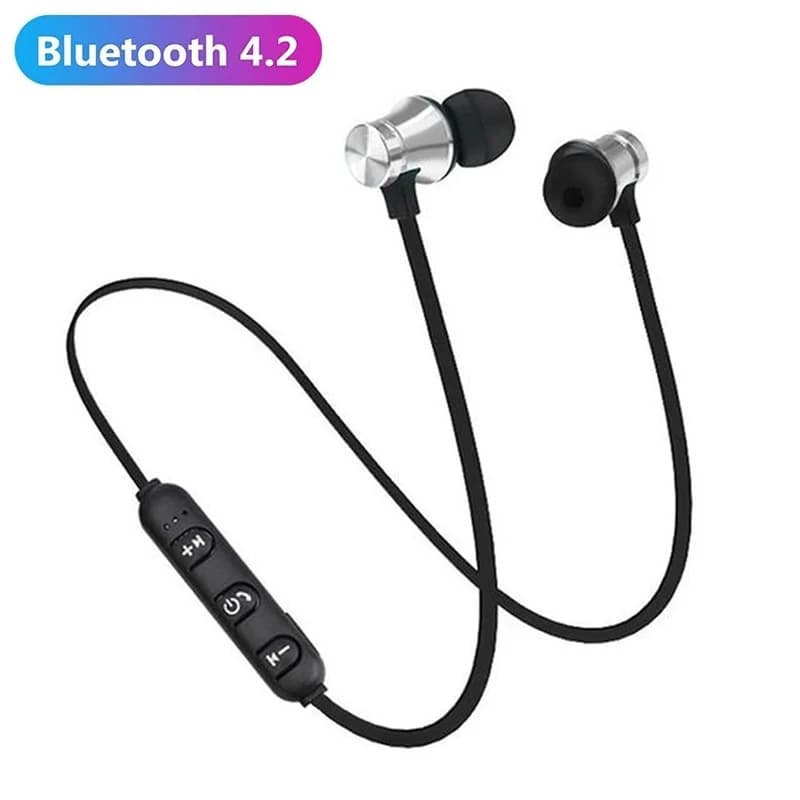 Bluetooth Magnetic Wireless Headset 4.2 IPX5 Stereo Headset Waterproof Sports Wireless Headset with Microphone