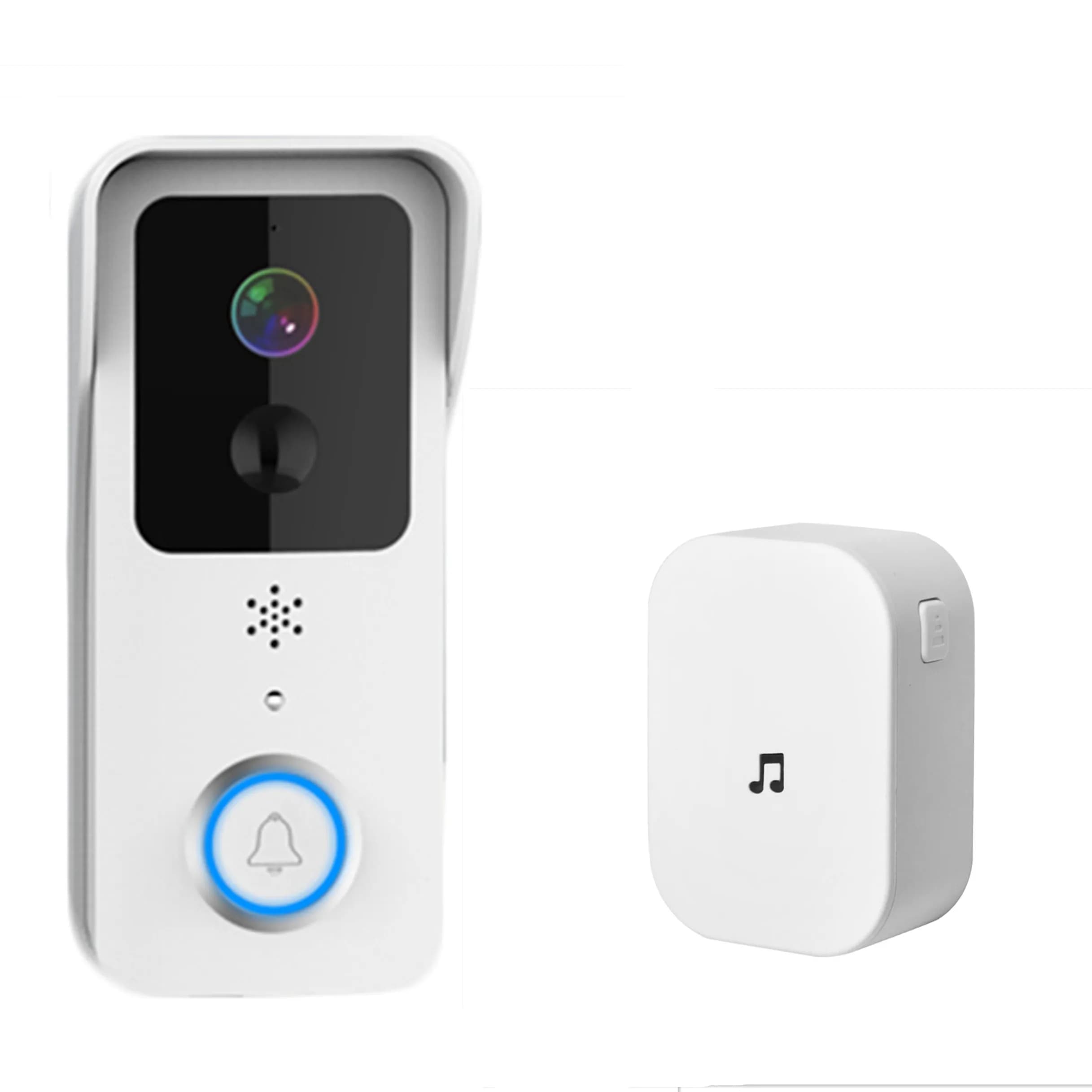 2MP 1080P Tuya APP WIFI IP Doorbell Battery Power 130Degree Wide Angle Visual Door Viewer Video Door Phone With Indoor Chime