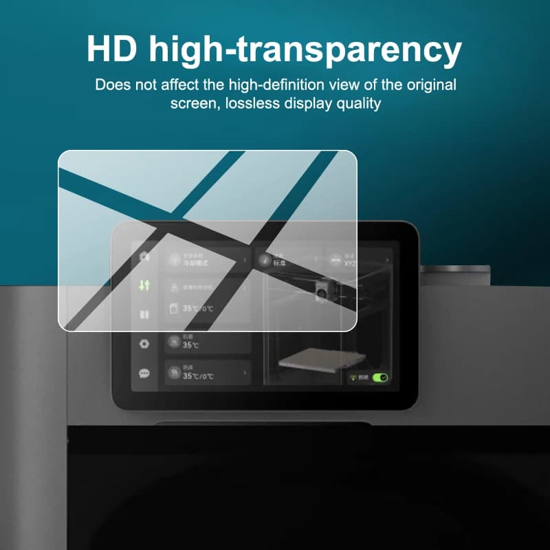 1/2-piece Tempered Glass HD Screen Protective Film | For BambuLab P2S H2S H2D H2C | 3D Printer Screen Protective Accessories