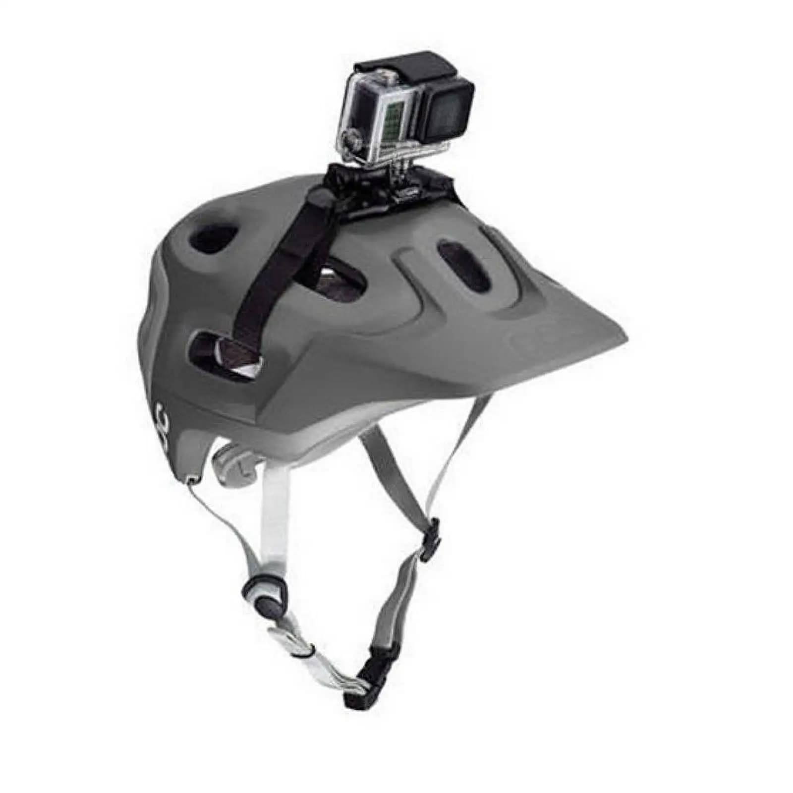 Adjustable Vented Helmet Strap Mount Stable Camera Holder Bicycle Strap Clamp for Sports Action Cam Cycling Use