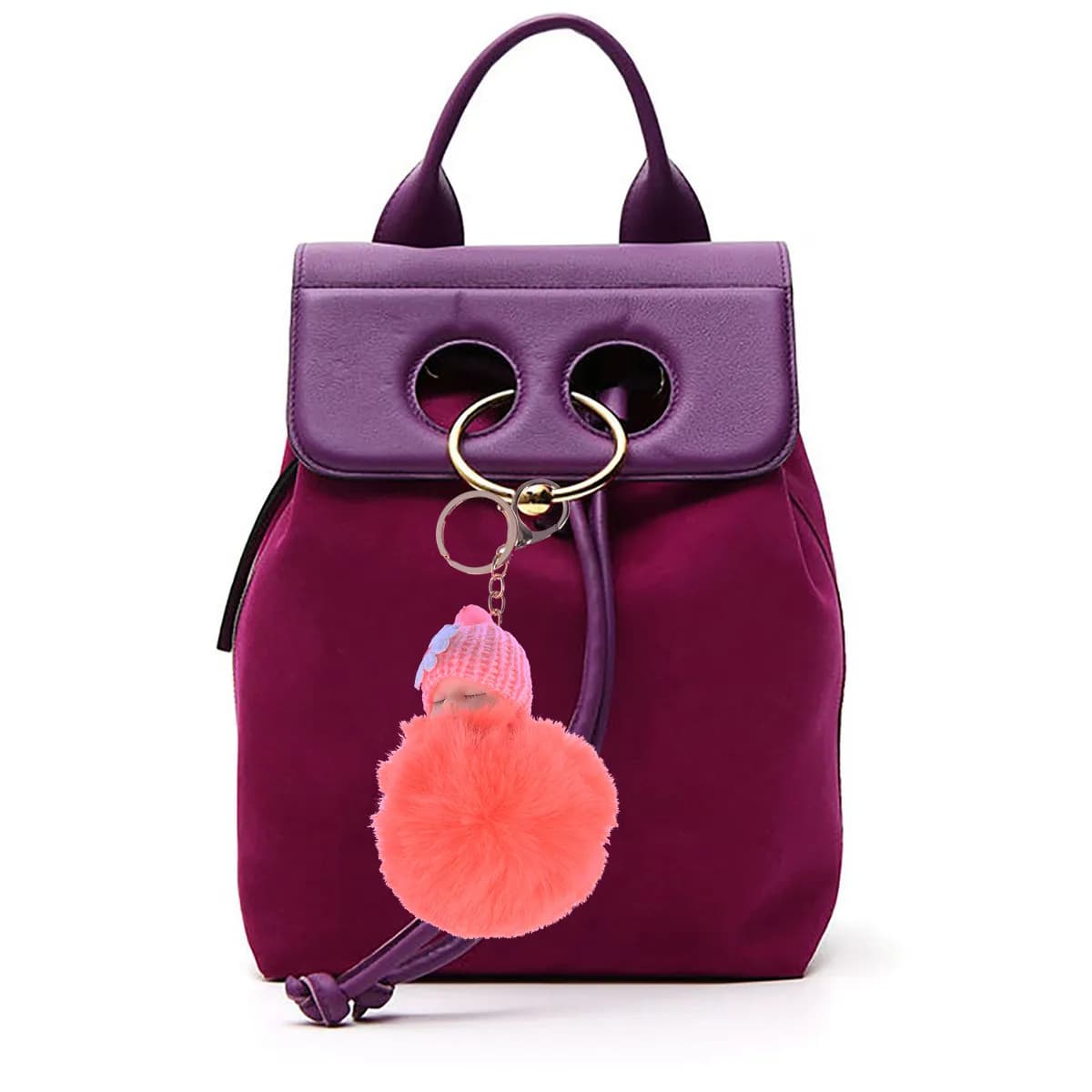 Portachiavi a sfera rosso anguria, ciondolo organizer per borsa, zaino, decorazione auto