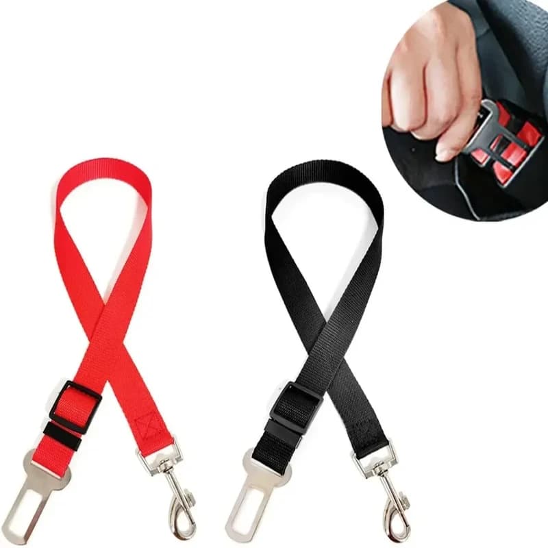 1/2/3pcs Dog Seat Belt, Dog Car Adjustable Seatbelts for Vehicle Nylon Pet Safety Heavy Duty & Elastic Car Harness for Dogs