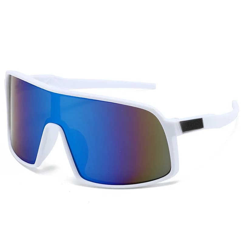 Occhiali da sole sportivi polarizzati da donna, alla moda europea e americana, antivento, per ciclismo all'aperto, integrati con occhiali da pesca colorati da uomo.