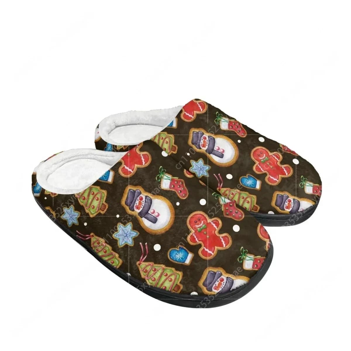 Christmas Party Gift Christmas Stocking Bells Home Cotton Slippers Mens Womens Teenager Plush Bedroom Keep Warm Custom Slipper