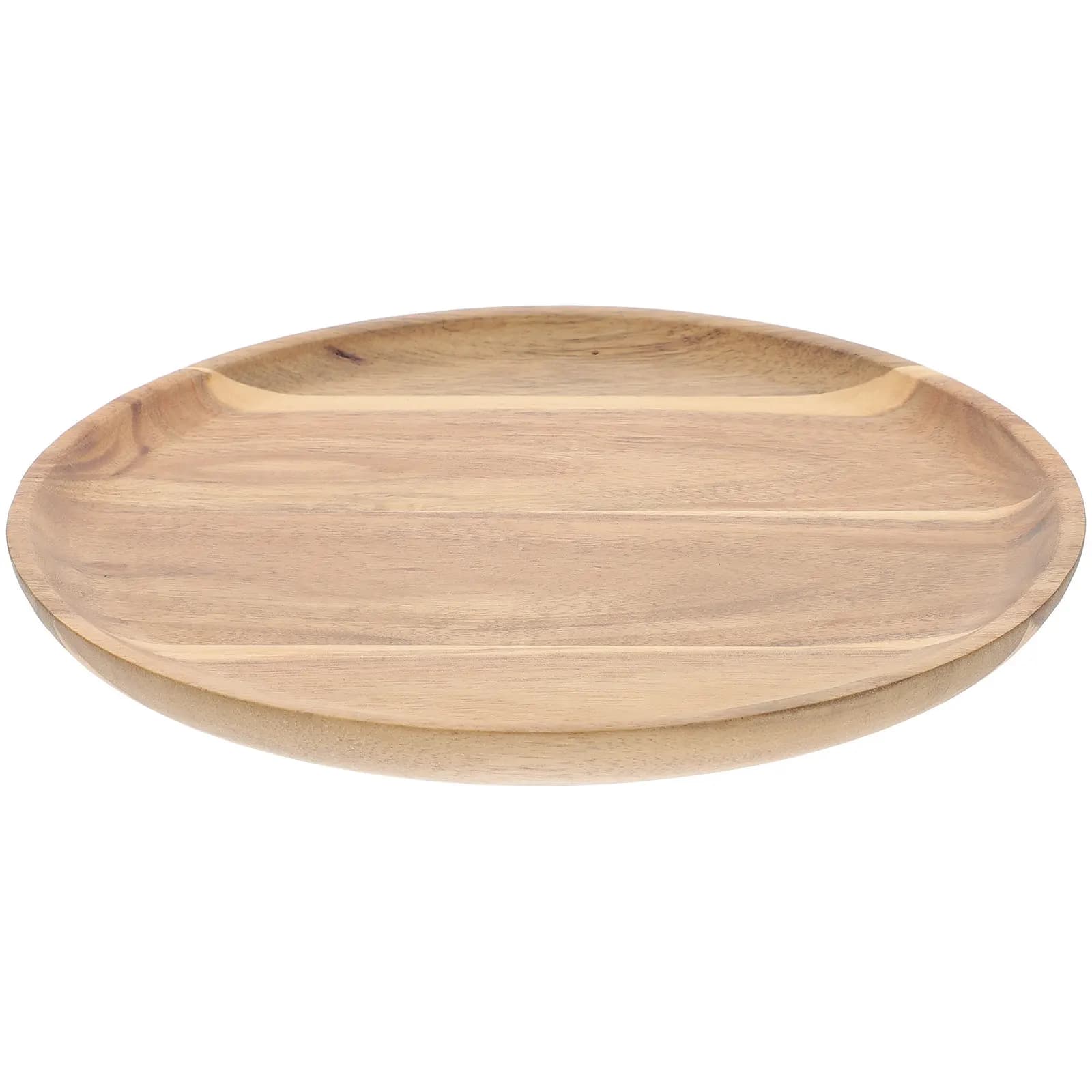 Wood Dessert Plates Wooden Tableware Reusable Snack Tray Dried Fruit Plate for Home Decorative and Functional Use Anytime