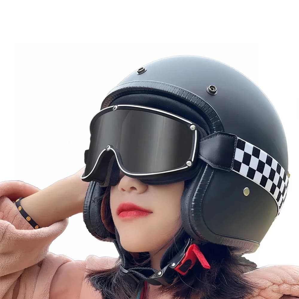 Occhiali da Moto con Protezione UV Compatibili con Casco, Occhiali da Sole per Donne per Motocross, Dirt Bike e Sport all'Aperto