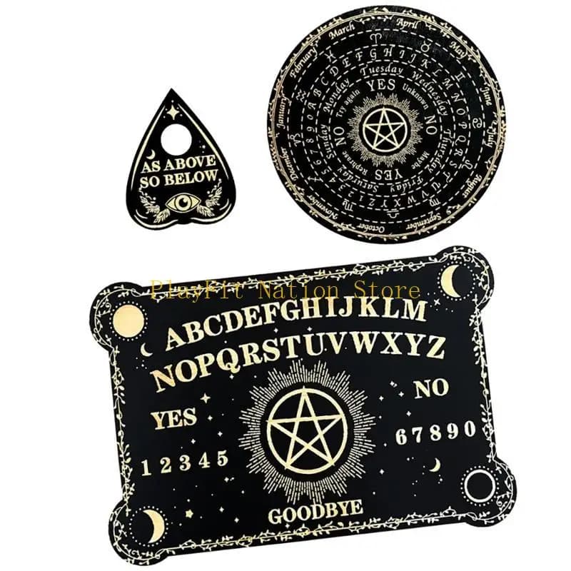 242f Divinazione a pendolo a pendolo in legno incisione della tavola messaggi metafisici del tabellone Witchcraft Fortune