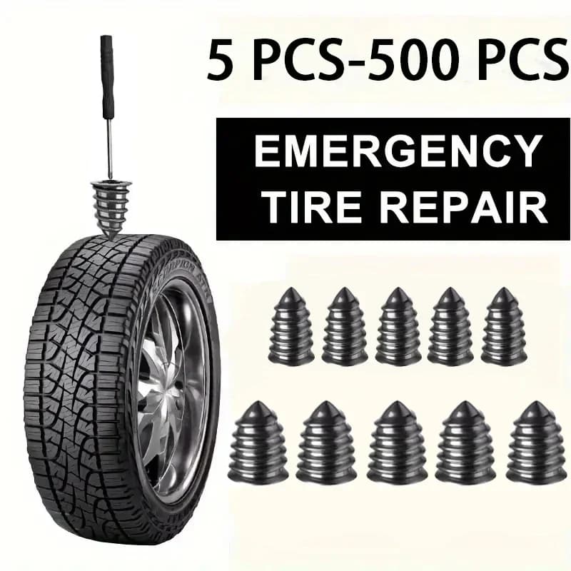 Set di riparazione pneumatici per auto sottovuoto con cacciavite Ruota per riparazione foratura all'ingrosso senza camera d'aria per accessori per pneumatici per auto