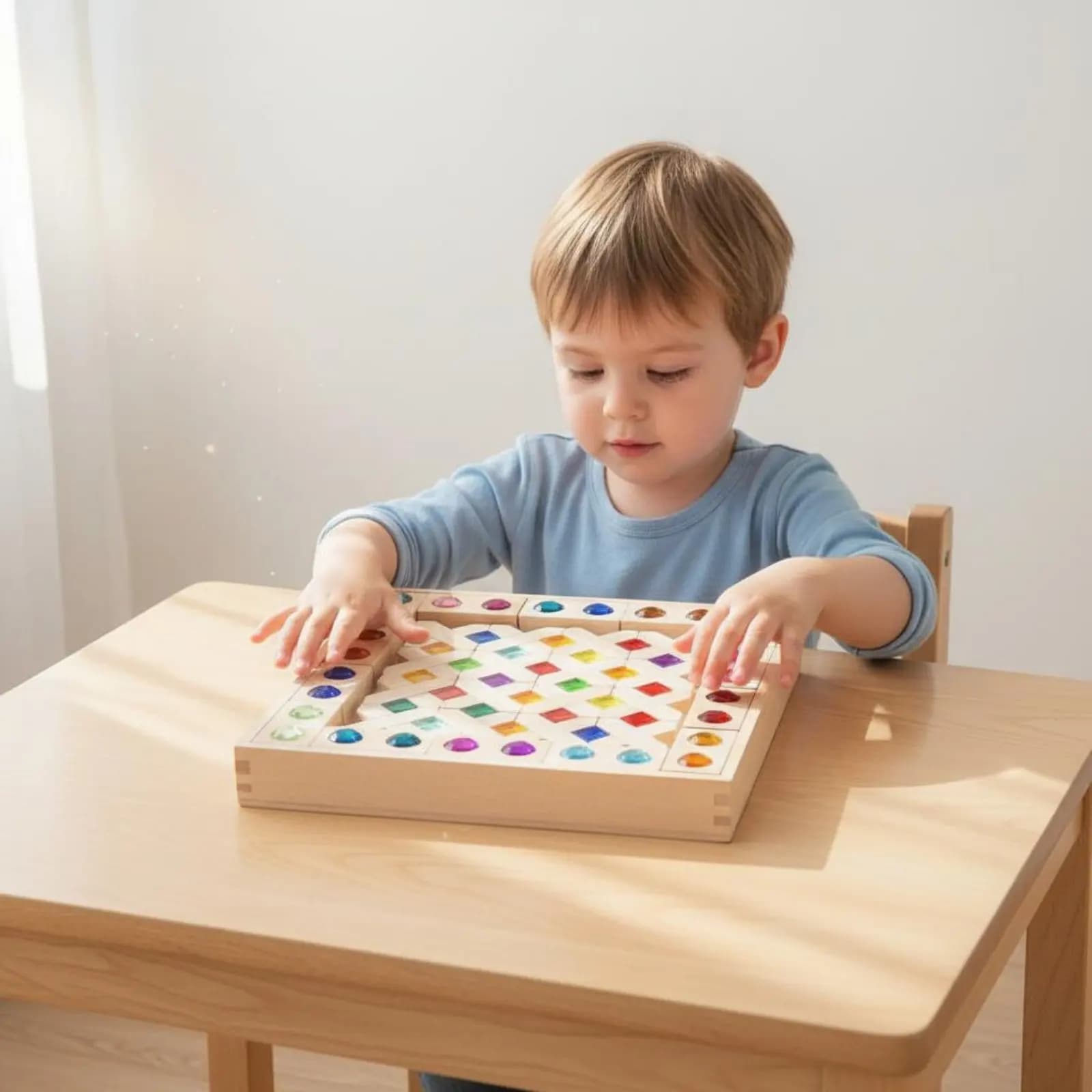 Set di 54 Blocchi in Acrilico Cristallino Colorati, Cubi Arcobaleno di Grandi Dimensioni, Trasparenti, per Costruzioni