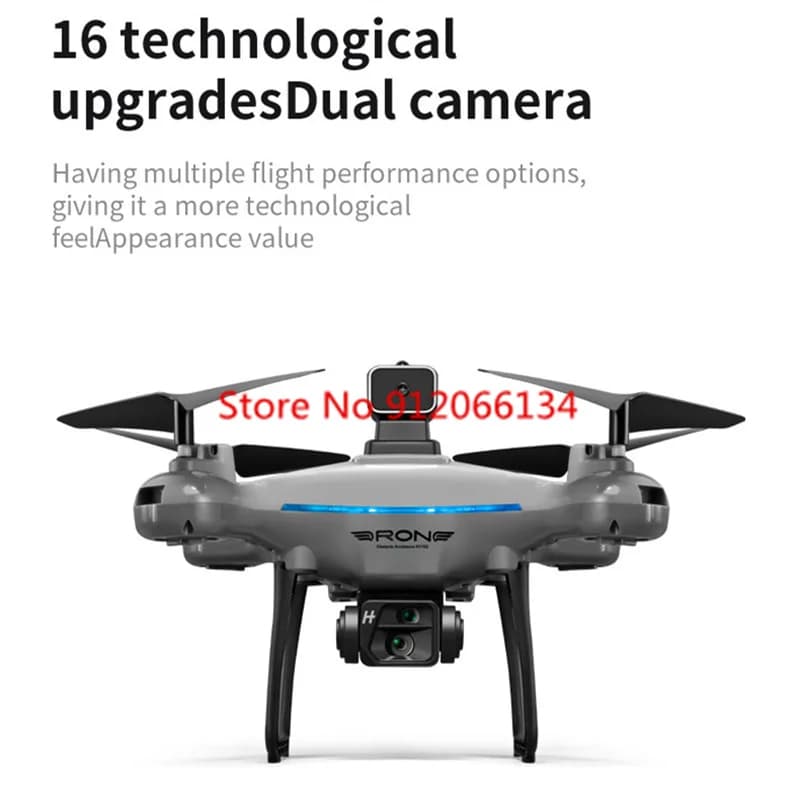 Drone RC FPV WIFI con Trasmissione Immagini 8K HD, Illuminazione LED, Evitamento Ostacoli, Posizionamento Ottico, Quadricottero Telecomandato