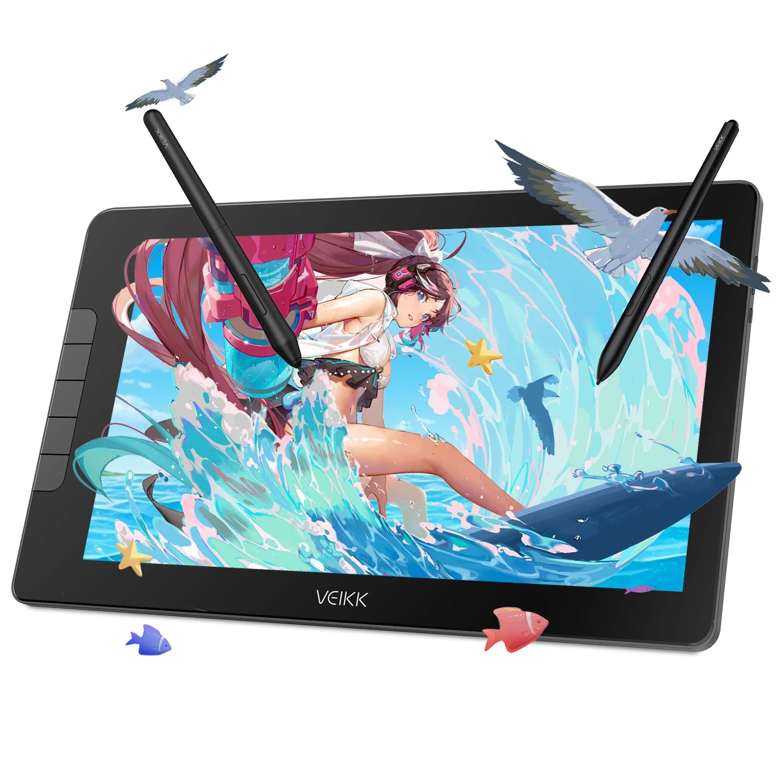 Tablet Grafico VEIKK VK1600 con Display da 15,6 Pollici per Esigenze di Disegno e Riunioni