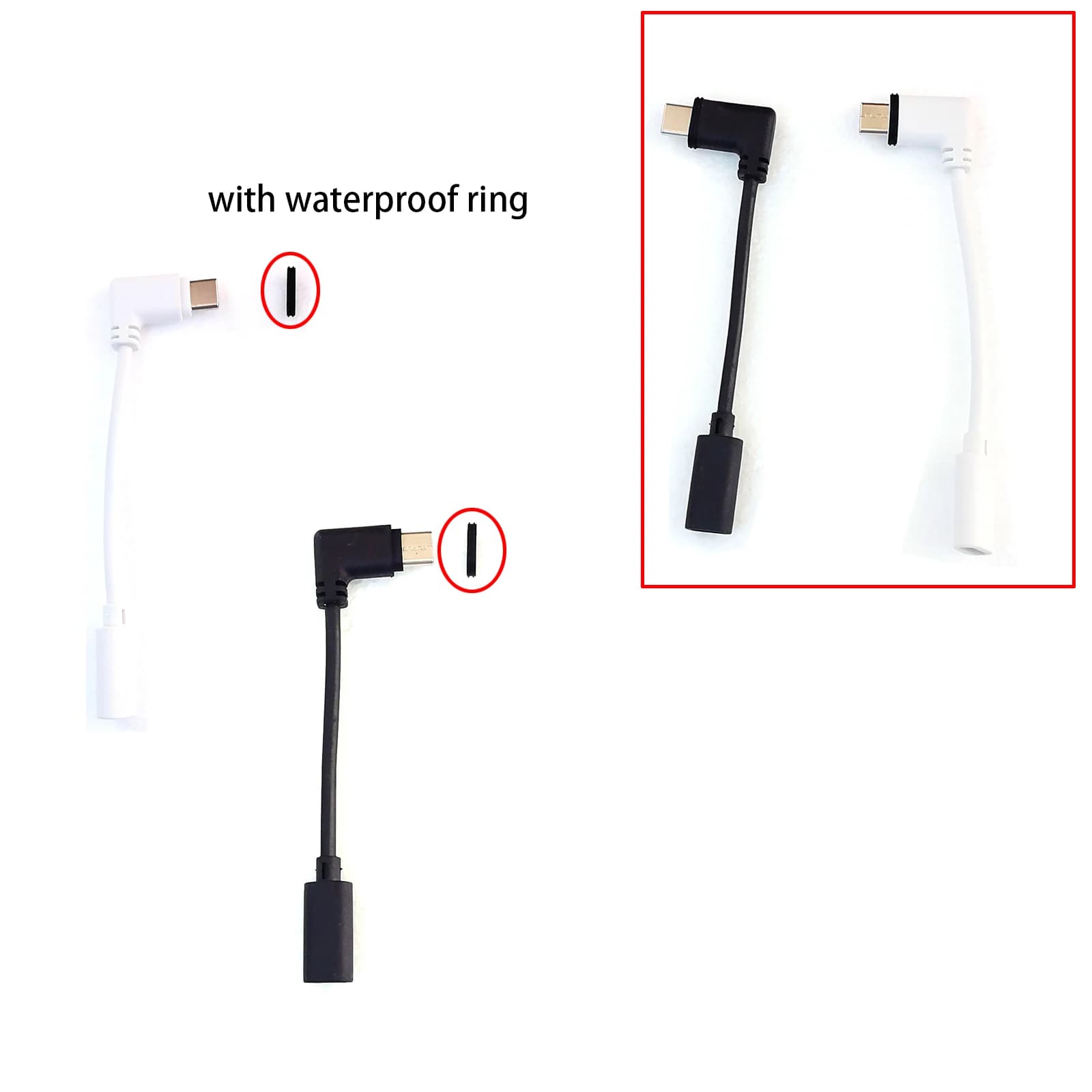 Adattatore da micro USB a USB-C per telecamere da pannello solare micro USB USB-C eufy S220 S340 C210, E30 3/S330 3C/S300 S350 C220 E220