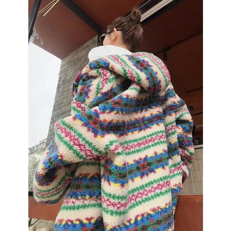 2025 Spring and Autumn New Versatile and Skinny Hooded Fleece Jacket Fashion Casual Zipper Top