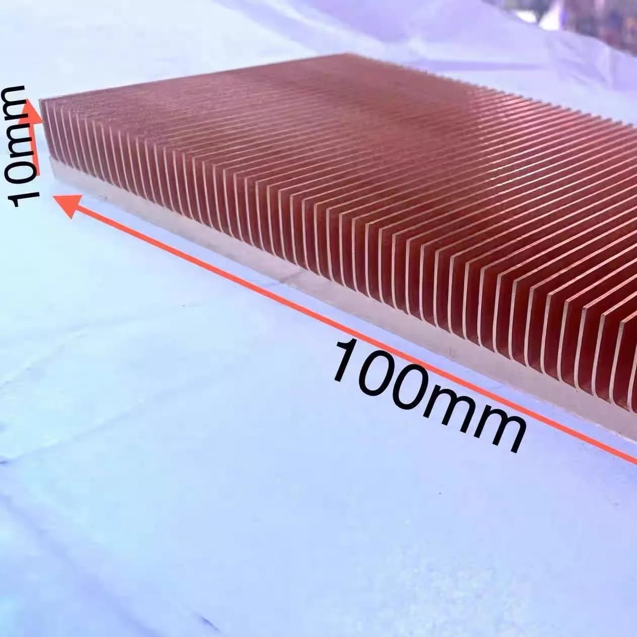 Pure Copper Heat Sink 100*50*10mm DIY Radiator for Raspberry Pi 3D Printer Chip IC MOS
