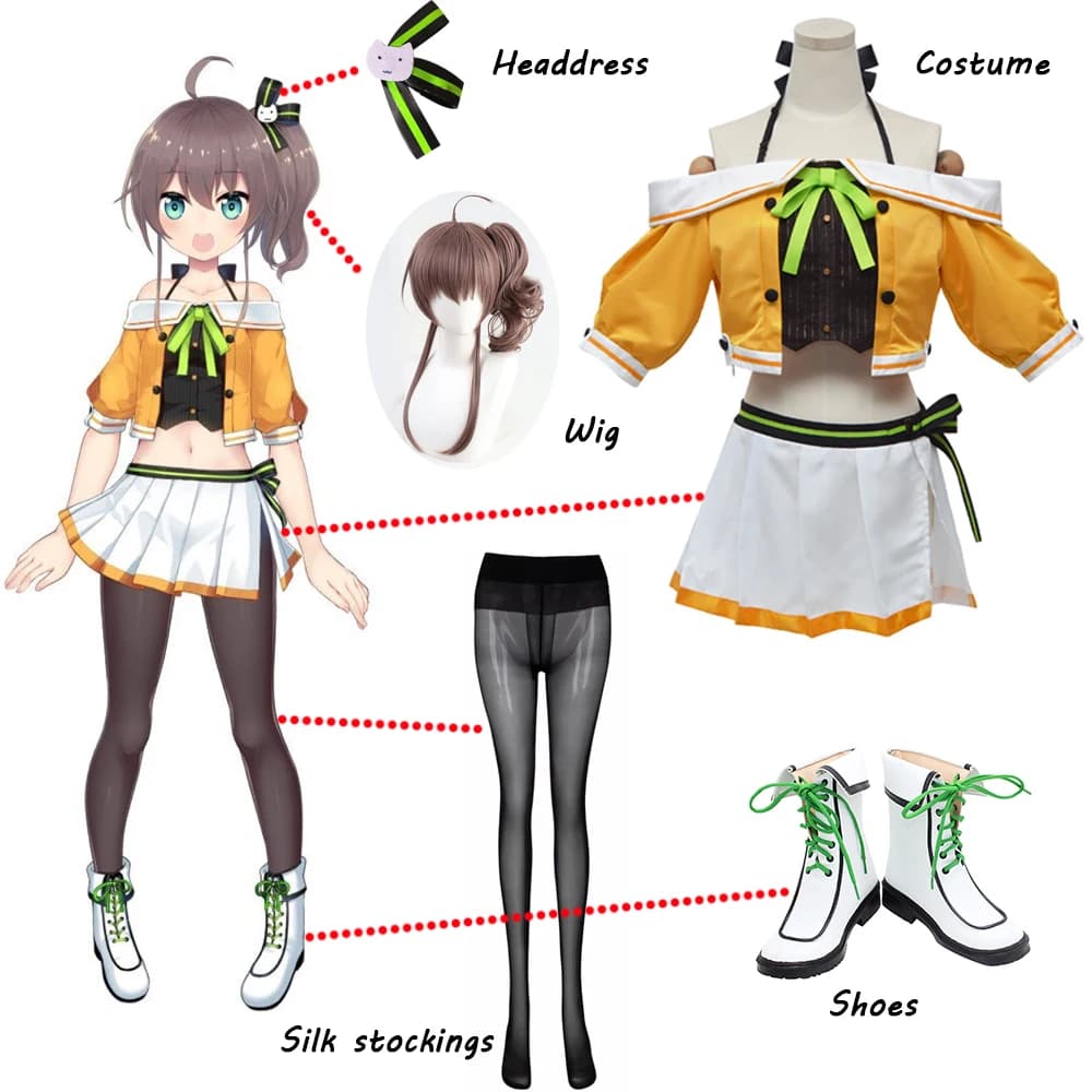 Anime holovive VTuber Cosplay Natsuiro Matsuri Costume Cosplay Lolita vestito carino JK uniforme donna Halloween Custom Made