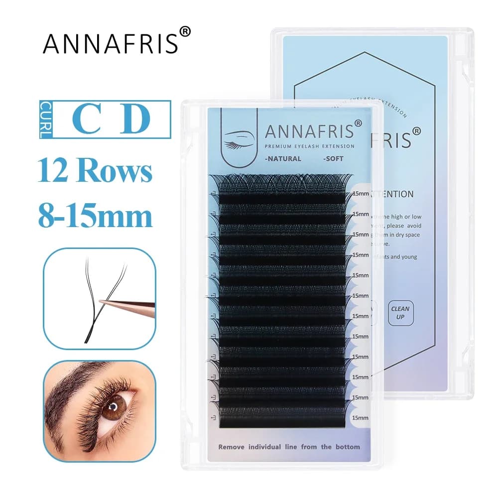 YY Shape Extension Eyelashes Double Tips Soft Network Networked Cross Handmade Supplies for natural soft fake eyelashes