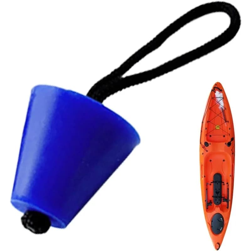 Kit di tappi per fori di scarico con corda di ricambio Kit di tappi per Scupper per Kayak Kayak canoa Marine Boat Dinghy Scupper Plug per barca