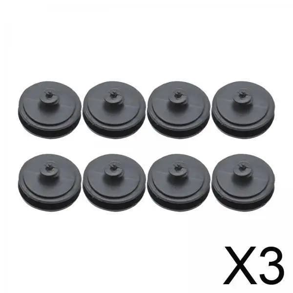 3x 8 pezzi di clip per tappetini per auto, parti auto in nylon resistente per SUV e berlina