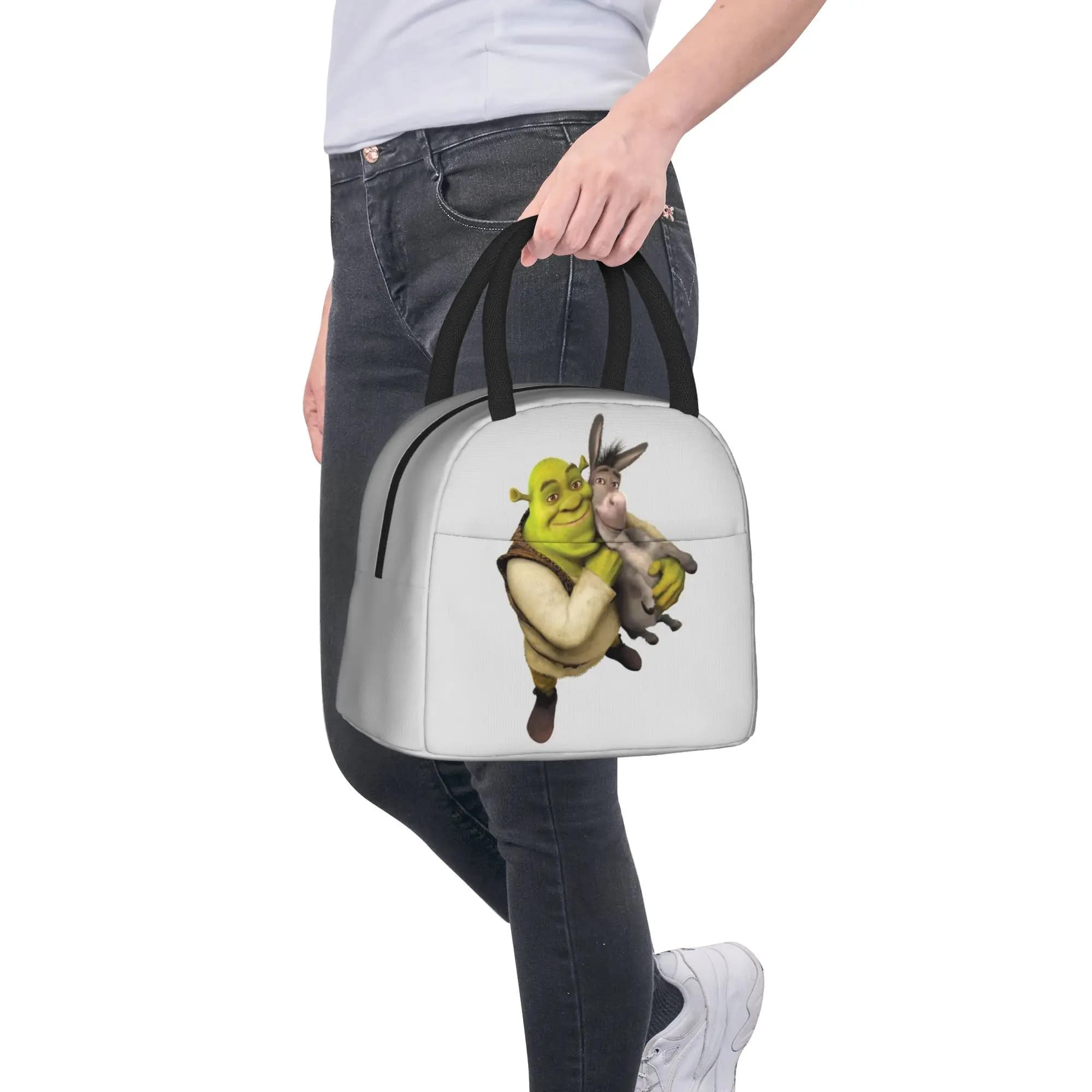 Shreks Meme Borsa termica per il pranzo, contenitore per il pranzo, borsa grande per il pranzo, per uomini, donne, scuola, picnic