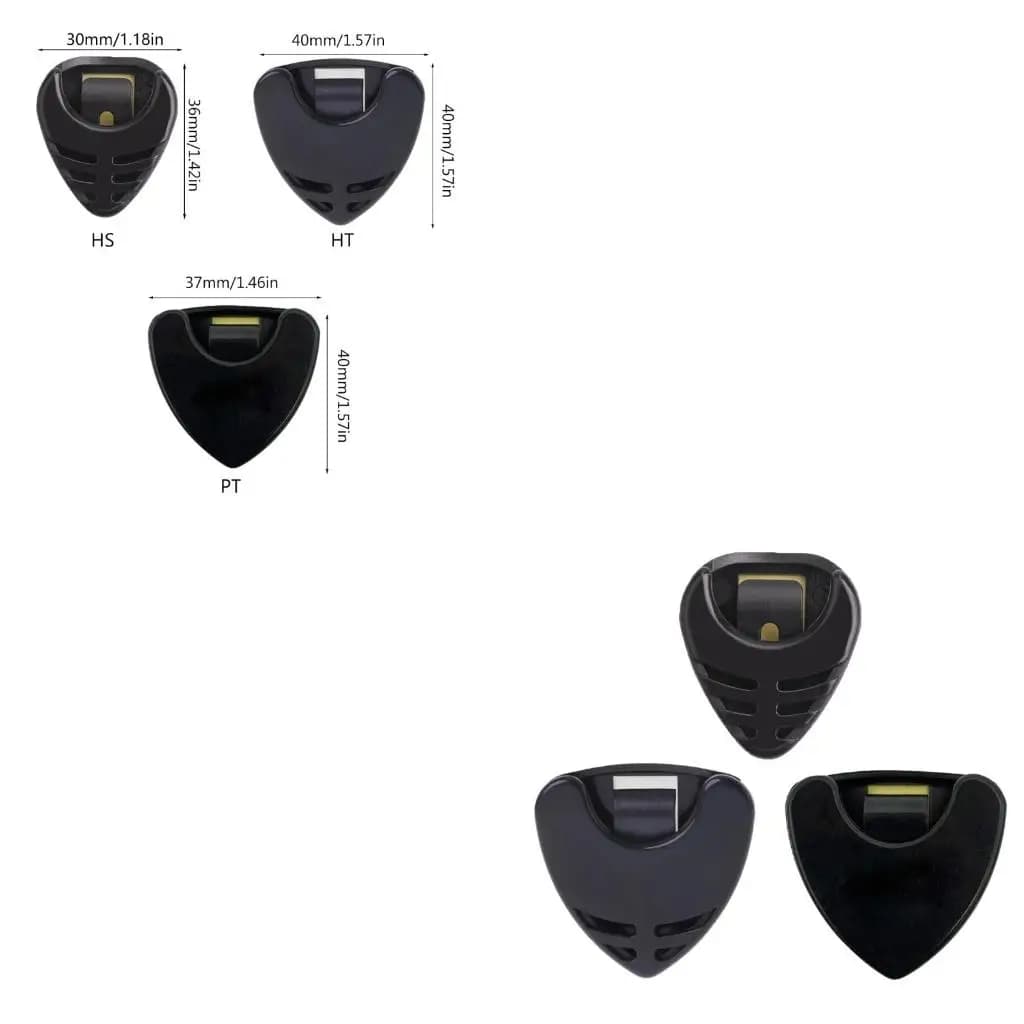 Q39E Custodia per plettri per chitarra da 10 pezzi Custodia per plettro per chitarra ricambio