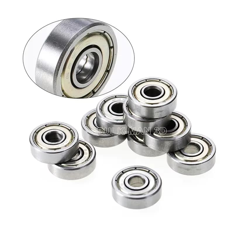 10pcs/lot 625RS 5*16*5mm ABEC-5 Ball 625-2RS Bearing 625 ZZ 2RS For VORON Mobius 3D Printer