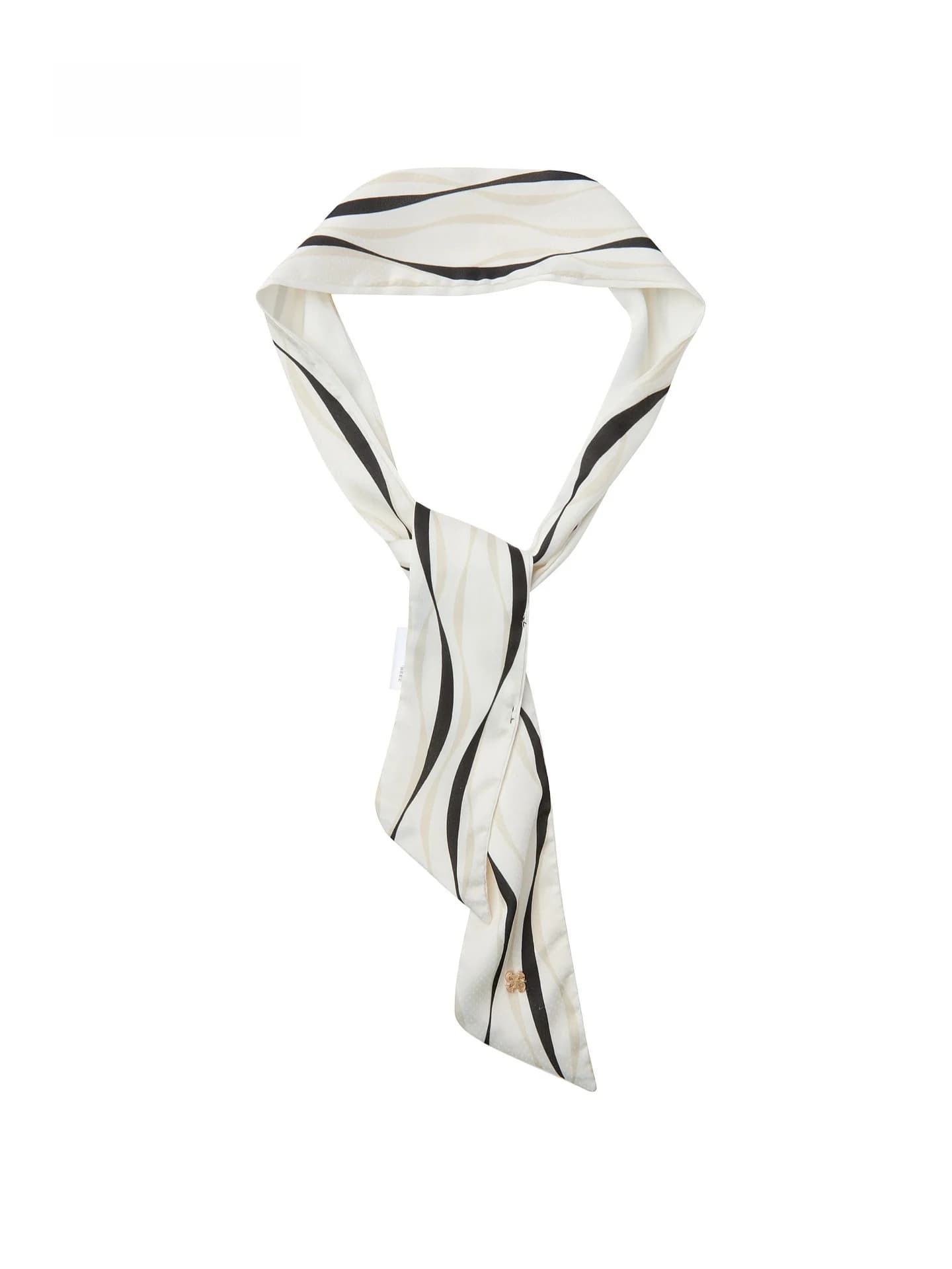 Sciarpa Decorativa da Donna in Seta a Righe alla Moda, Nuovo Accessorio Estivo 2026 del Marchio PRICH, in Fibra di Poliestere Tie-Dye