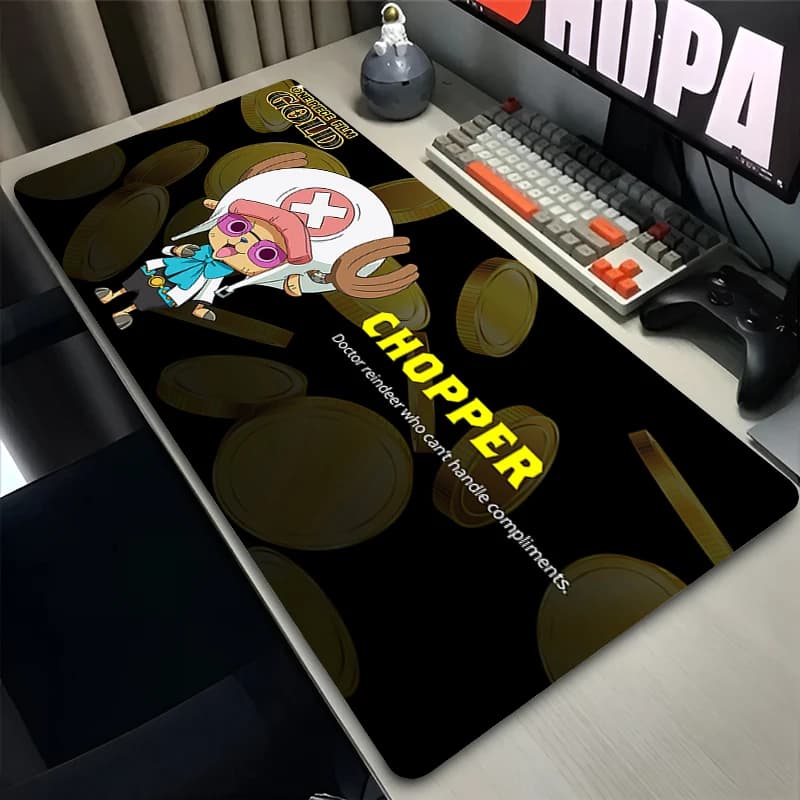 Popular Mouse Pad one piece Tony Tony Chopper kawaii Anime Desk Mat carpet Computer keyboard pad Smooth Laptop Gaming Mousepad