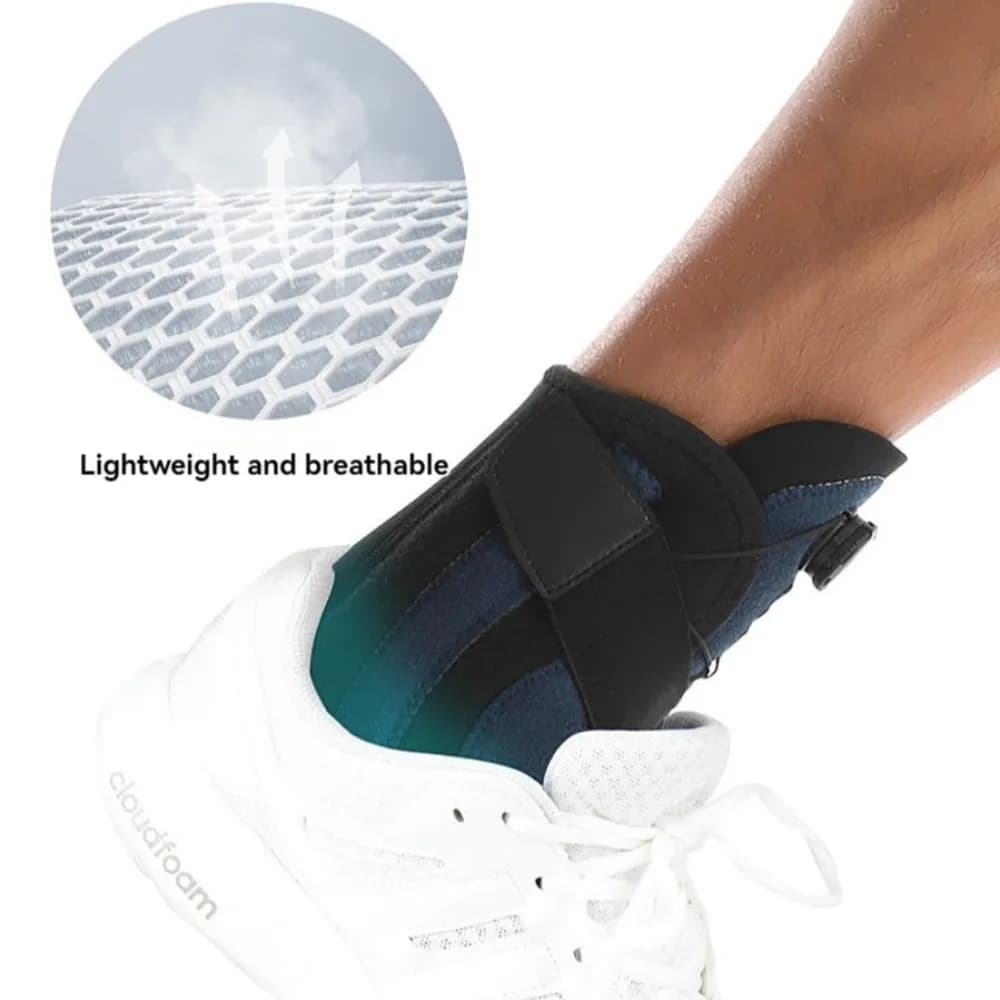 Supporto per Caviglia Regolabile con Manopola, Protezione Sportiva Antirottura, Stabilizzatore Elastico a Pressione