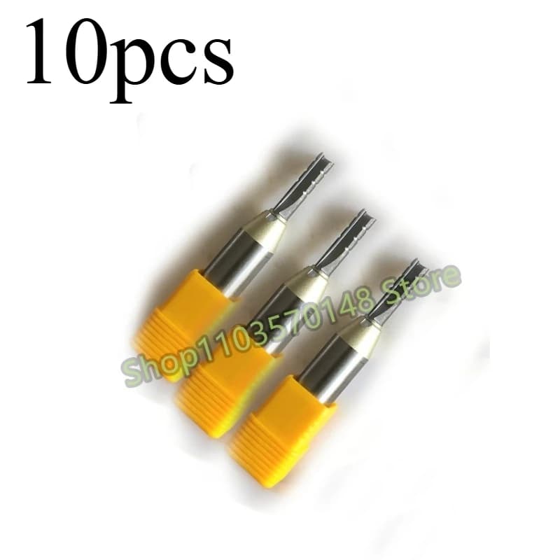 10 pcs 3 flutes TCT Router tip Straight cut 3 blades CNC cutter Durum Metal cutter for MDF wood Multilayer chipboard