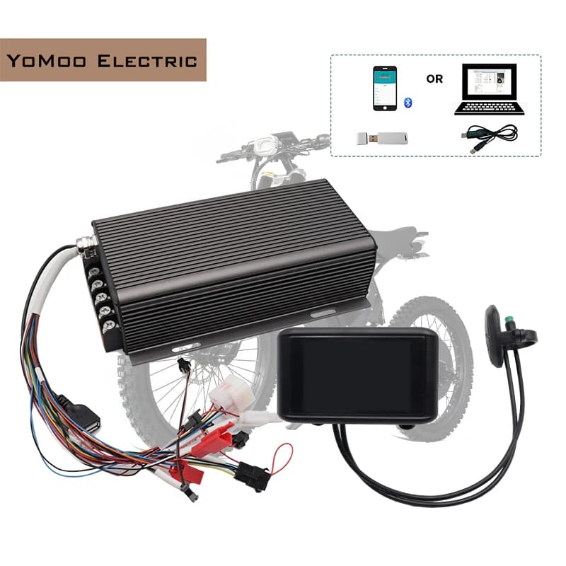 Controller motore BLDC Sabvoton 1.5KW-2KW SVMC7280-APT Protocollo 36V-72V DC 80A con display TFT UKC1 per scooter elettrico e e-bike