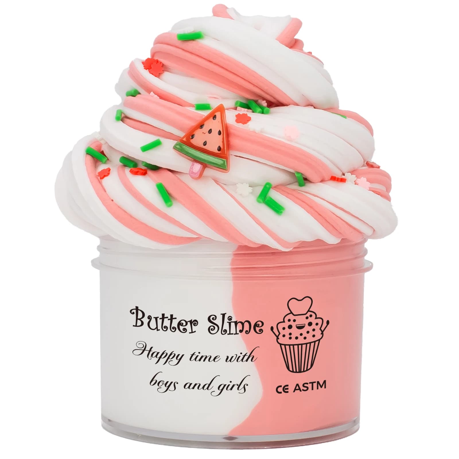 Kit di melma di burro misto da 70 ml, soffice mastice, anguria, lecca-lecca, per bambini, morbido elastico, non appiccicoso, bomboniere per feste di compleanno, regalo