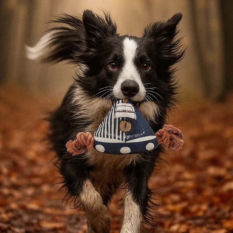 Ocean Voyage plush pet dog training cotton rope sound toy cat doll companion supplies for pet dogs