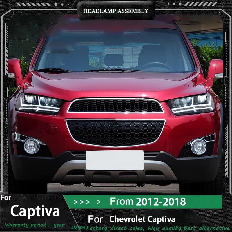 Auto Fari A LED Per Chevrolet Captiva Chevy 2012 2013 2014 2015 2016 2017-2018 DRL Indicatori di direzione Proiettore Testa Lampade di Montaggio