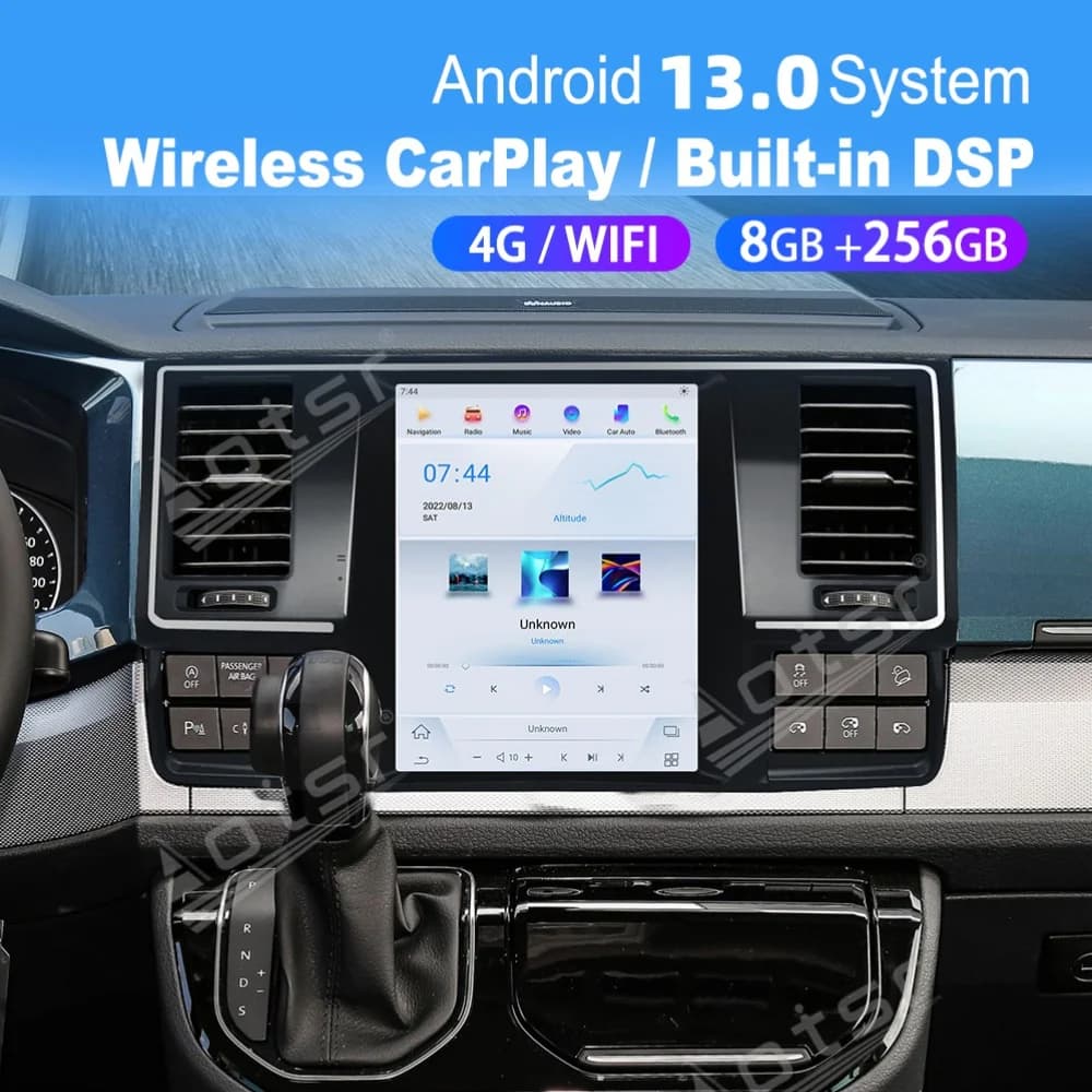 12.1 Inch 8 Core Qualcomm Android Car Multimedia Automotive Radio For Volkswagen Caravelle 2014~2019 GPS Navigation Head Unit