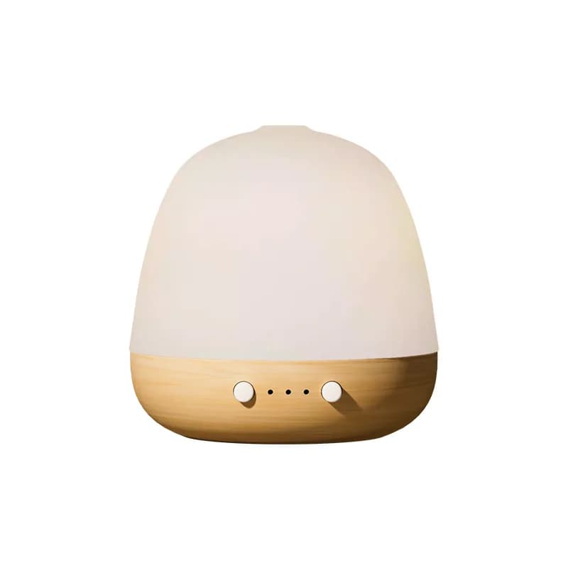 Aroma Diffuser 8-Hour Mist, Wooden Base Ceramic Shell Ultrasonic Humidifier for Home Office, Essential Oil Diffuser