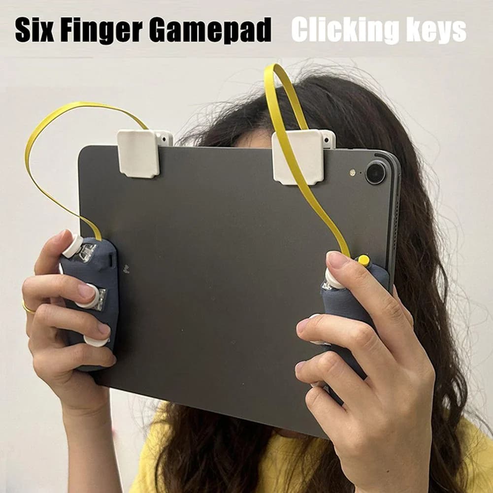 1 Pezzo Pulsanti per Controller di Gioco ad Alte Prestazioni in ABS Neri per Tablet iPad Componenti di Gioco a Sei Pulsanti