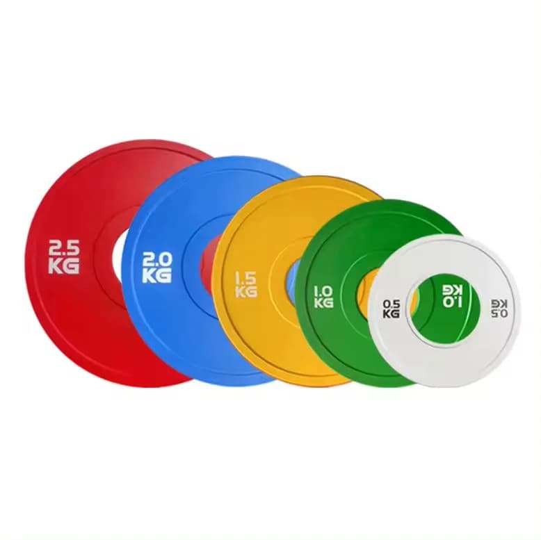 Dischi in gomma colorati per bilanciere da palestra, per allenamento di forza e powerlifting, dischi bumper, dischi di peso frazionari - Promozione vendite