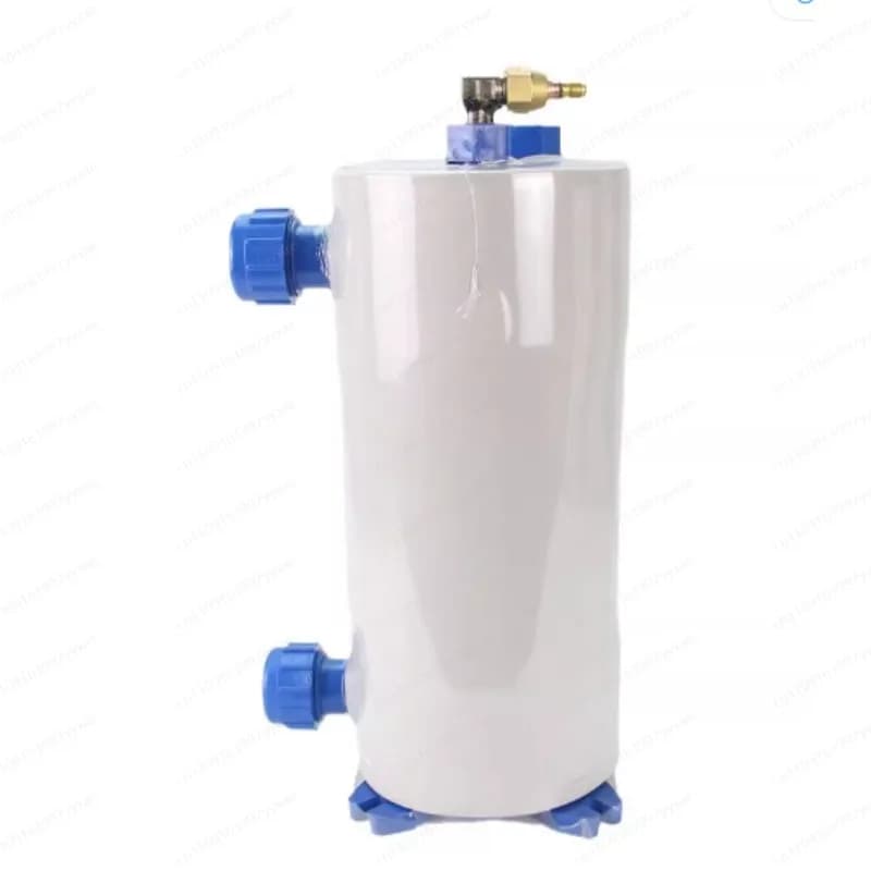 Evaporatore a tubo in titanio per laghetto per pesci, refrigeratore per allevamento di frutti di mare, scambiatore di calore a pistola in titanio 1HP 1.5HP 2HP 3HP 5HP