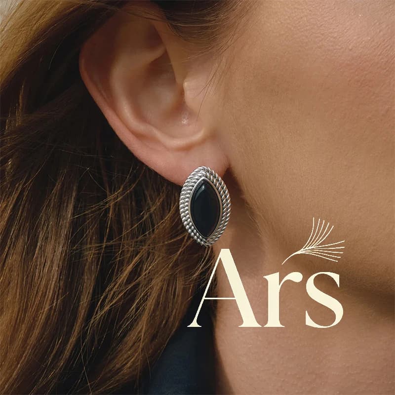 Ars Stainless Steel Oval Stud Earrings for Women 18k Gold Plated Earrings Minimalist Enamel Ear Studs Gold Silver Earrings