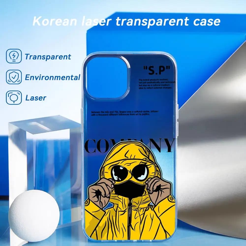 Senior C-ComPanys luxury C-Cp pattern Phone Case Laser gradient Transparent Phone Case For iPhone 17 16 15 14 13 12 Pro Max Plus